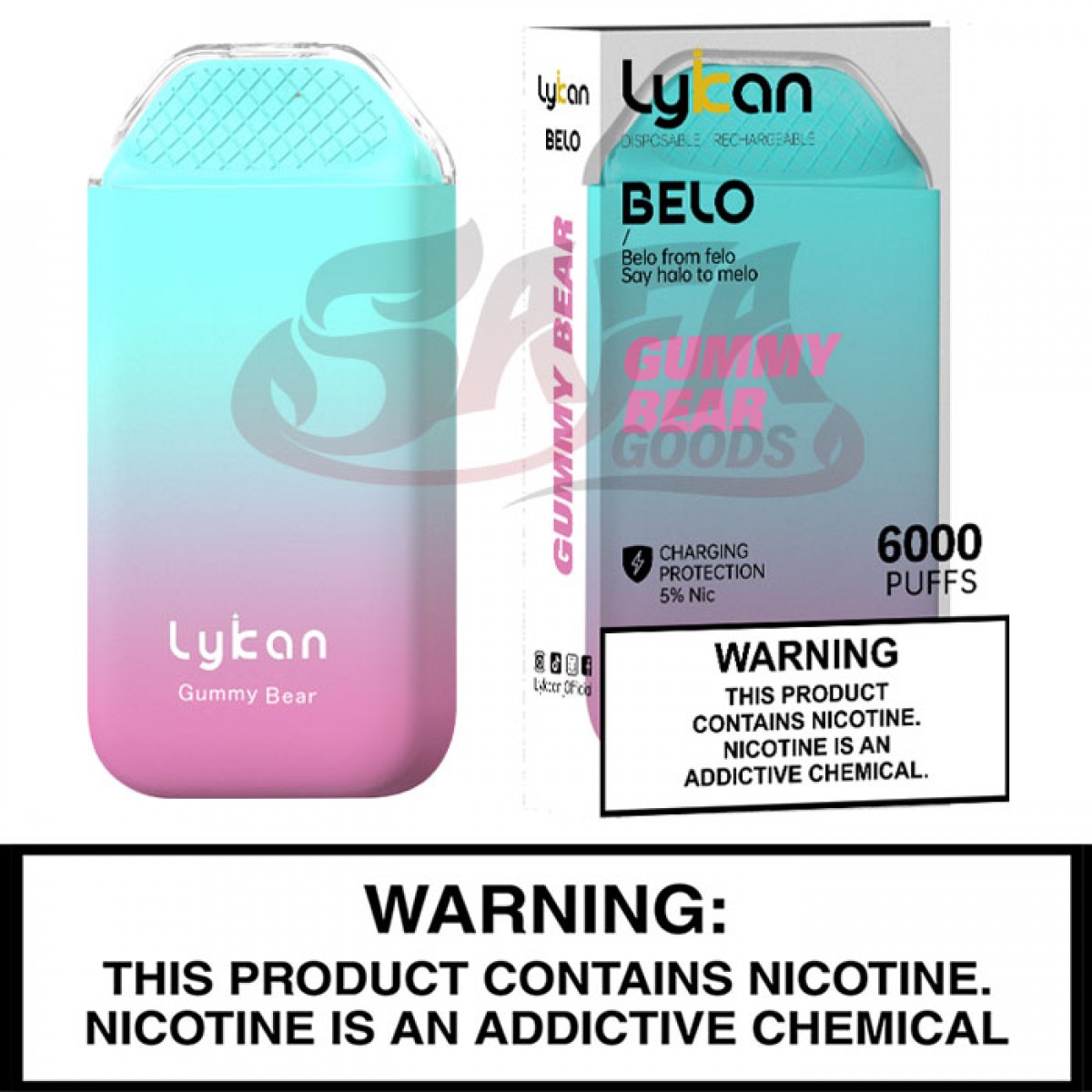 Lykcan Belo Disposables [6000 PUFFS] 10PC - Variety Box